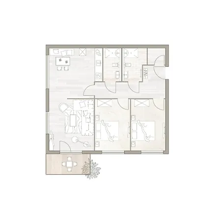 Apartament Binnendiek Haus 2 1 *